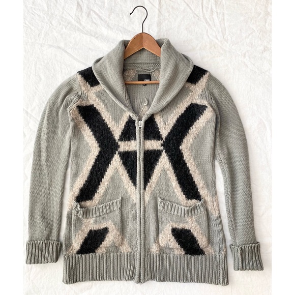 ARITZIA WILFRED FREE Thick alpaca wool cardigan - Picture 2 of 9